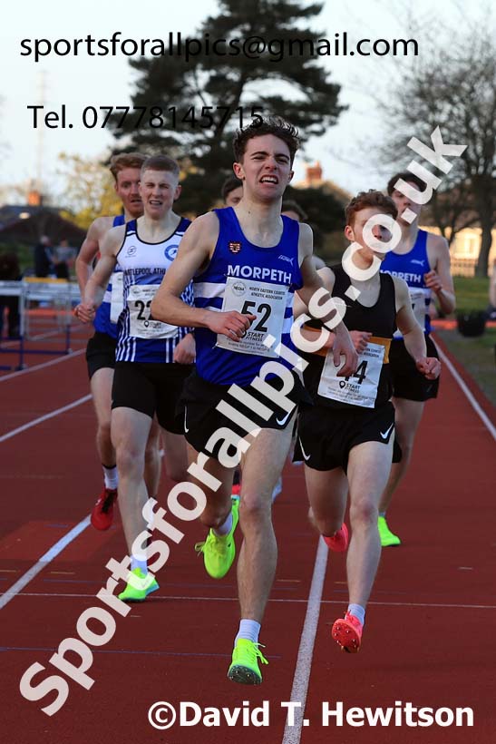 1500 metres, 2024 NEGP 1, Monkton Stadium, Jarrow. Photo: David T. Hewitson/Sports for All Pics